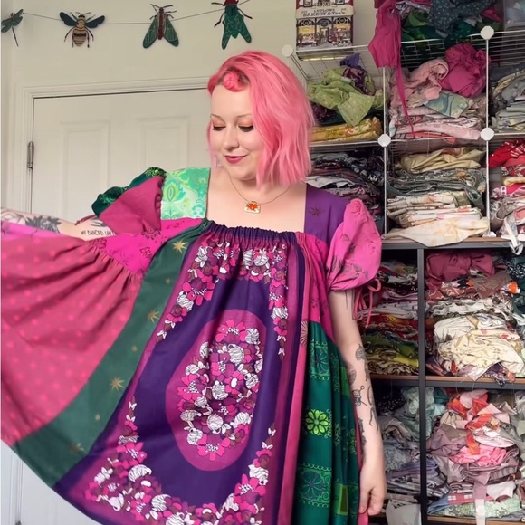 Colorful Patchwork Dress - Picture 1 of 1